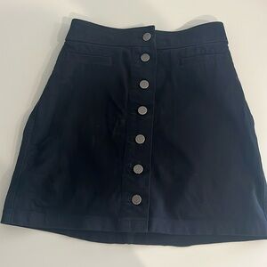 Wilfred Free Faded Black Denim Skirt 00